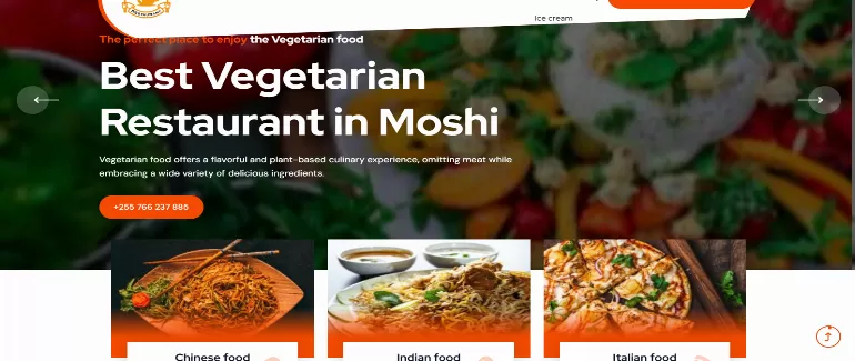 Restaurant Website Design and Digital Marketing in Tanzania